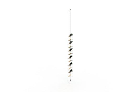 12 bottles ceiling-to-floor cable wine rack (extension column)