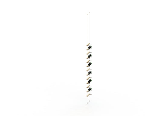 13 bottles ceiling-to-floor cable wine rack (extension column)