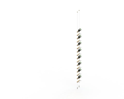 15 bottles ceiling-to-floor cable wine rack (extension column)