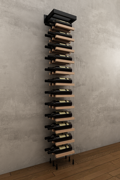 Black wine discount rack